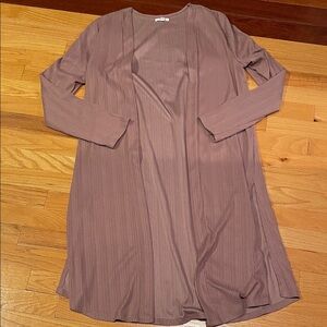 Maurices Dusty Pink Ribbed Cardigan